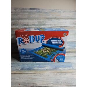 PUZZLE ROLL-UP Mat 1000 pieces 36" X 30" Felt & Tube with Straps 100% COMPLETE